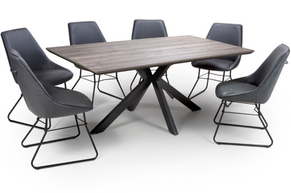The Melbourne Collection - 1800mm Rectangle Dining Table | Available In Grey, Light Walnut & Oak