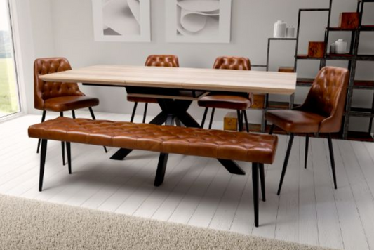 The Melbourne Collection - 1400mm To 1800mm Extending Rectangle Dining Table | Available In Grey, Light Walnut & Oak