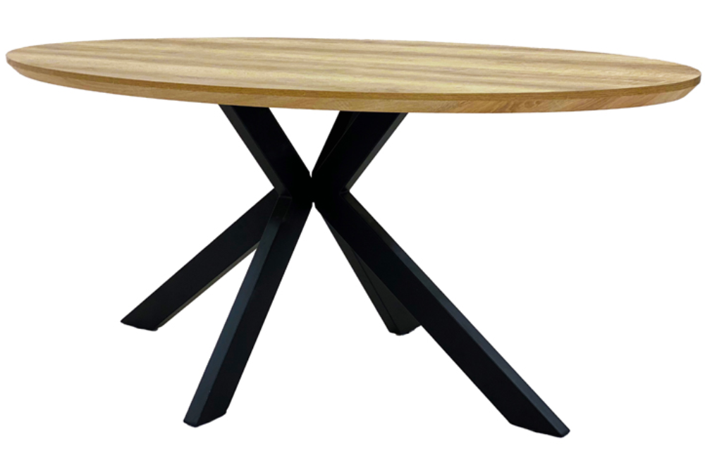 The Melbourne Collection - 2200mm Oval Dining Table | Available In Grey, Light Walnut & Oak