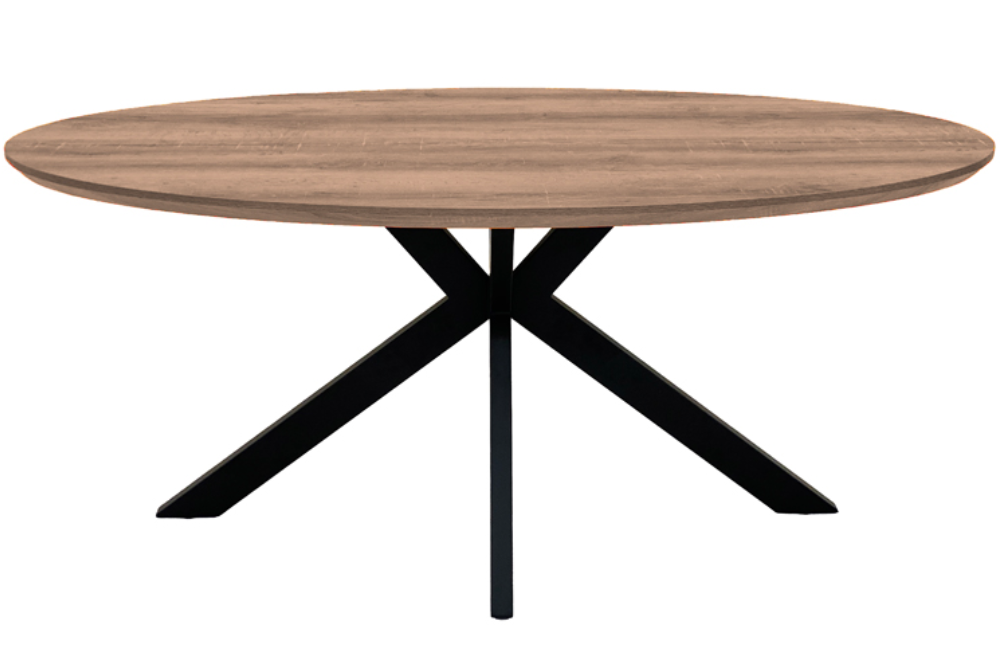 The Melbourne Collection - 2200mm Oval Dining Table | Available In Grey, Light Walnut & Oak