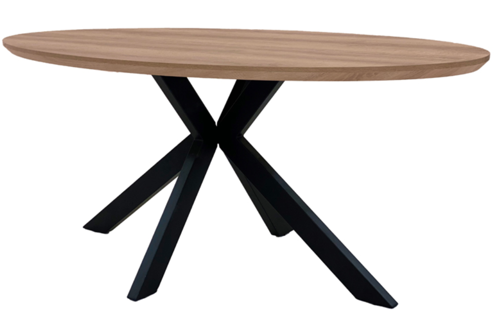 The Melbourne Collection - 2200mm Oval Dining Table | Available In Grey, Light Walnut & Oak