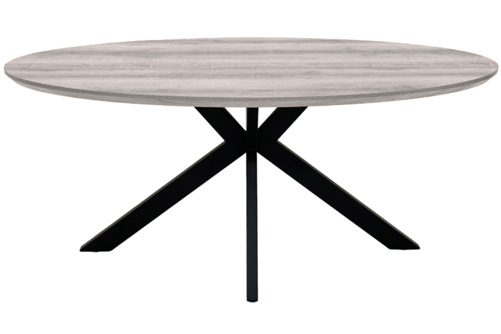 The Melbourne Collection - 2200mm Oval Dining Table | Available In Grey, Light Walnut & Oak