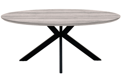 The Melbourne Collection - 2200mm Oval Dining Table | Available In Grey, Light Walnut & Oak