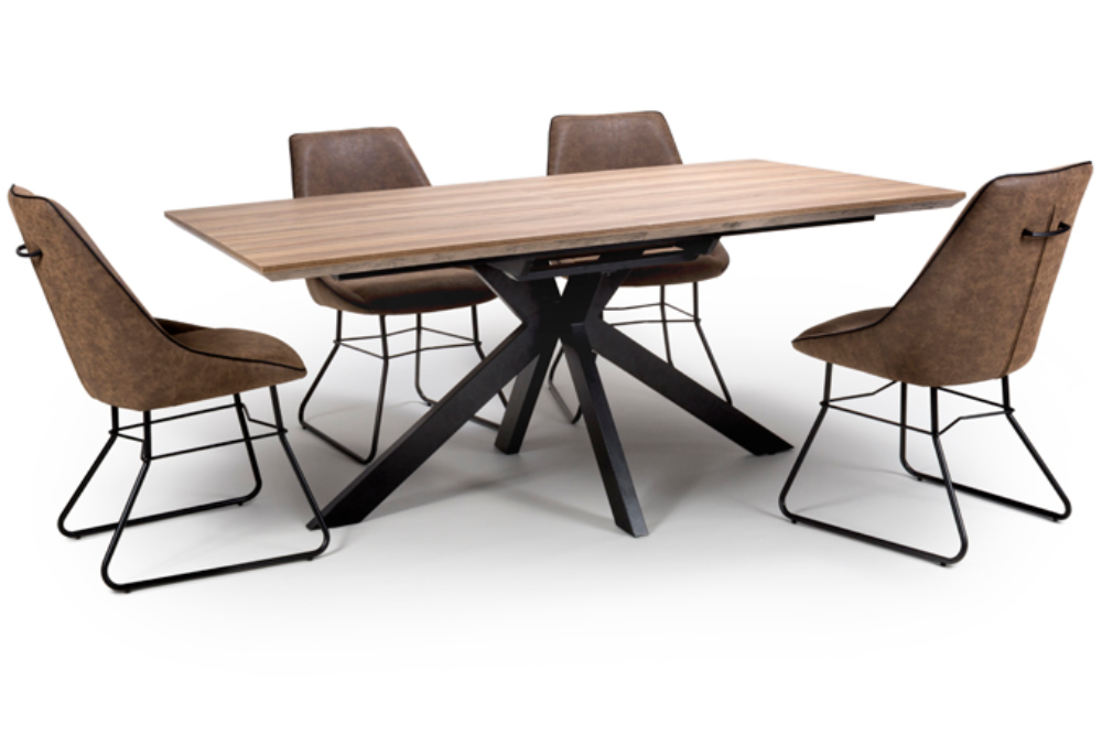 The Melbourne Collection - 1800mm To 2200mm Rectangle Extending Dining Table | Available In Grey, Light Walnut & Oak