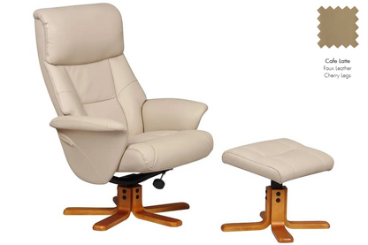 Marbella - Swivel Recliner Chair & Footstool