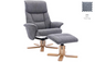 Marbella - Swivel Recliner Chair & Footstool