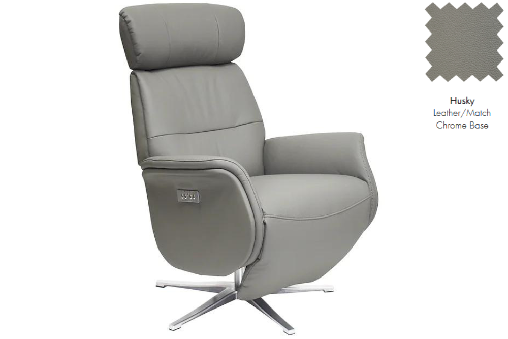 Maryland Swivel Electric Recliner Chair Footstool Jaspers of Hinckley Ltd