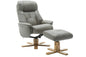 Nice - Swivel Recliner Chair & Stool