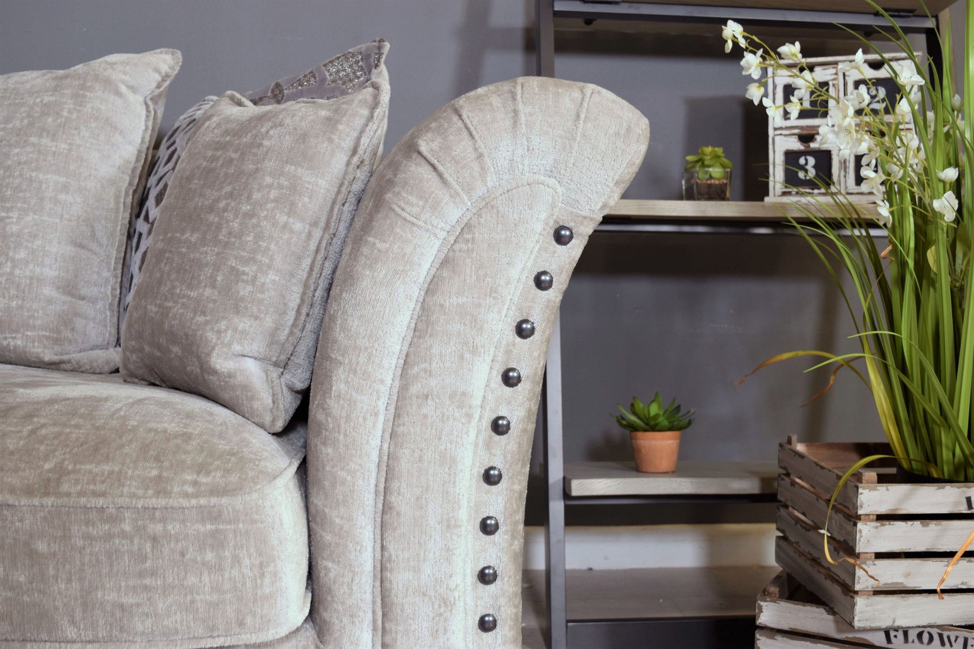 Venus 2C2 Corner Group Sofa - Aaron Silver-Fabric Sofa-Jaspers of Hinckley Ltd.