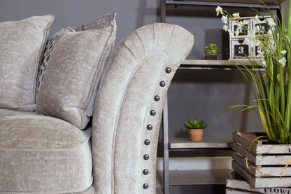 Venus 2C2 Corner Group Sofa - Aaron Silver-Fabric Sofa-Jaspers of Hinckley Ltd.